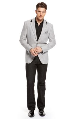 BOSS Selection Velvet Trim Lapel Sport Coat