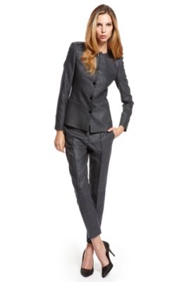 BOSS Metallic-Threaded Pant suit