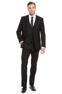 BOSS Black Wool Blend Three-Piece Suit