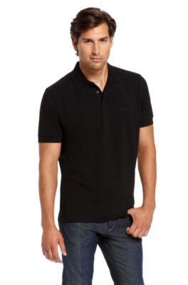 'Ferraram' | Regular Fit, Cotton Polo Shirt, Black