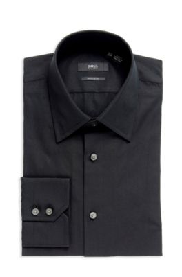 Regular Fit Modified Point Collar 'Enzo' Dress Shirt