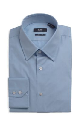 Regular Fit Modified Point Collar 'Enzo' Dress Shirt