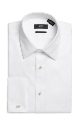 'Emmery ' | Classic Fit, Modified Point Collar Tuxedo Shirt