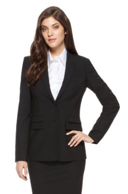 'Juicyra' | Regular Fit, Stretch-Wool Blazer