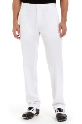 'Hassypro' | Regular Fit, Performance Blend Casual Pants, White