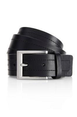 'Ubarto' | Leather Belt , Black