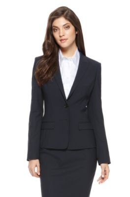'Jaelle' | Regular Fit, Stretch-Wool Blazer