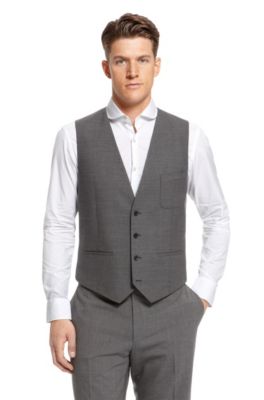 'Wuto ' | Slim Fit, Wool-Blend Vest