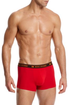 Logo Waistband &lsquo;Boxer OM&rsquo; Trunk, Bright Red