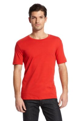 Basic 'Shirt SS RN OM' T-Shirt, Medium Red