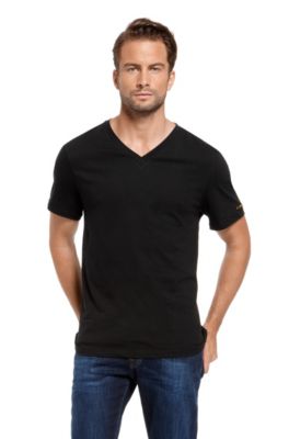 'Innovation&rsquo; | Cotton V-Neck T-Shirt, Black