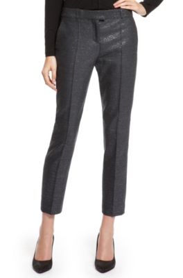 'Toba' | Virgin Wool Metallic Dress Pant