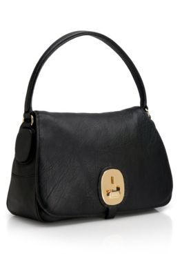 Leather 'Evelyne' Shoulder Bag
