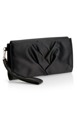 Satin and Leather 'Sophy' Pochette
