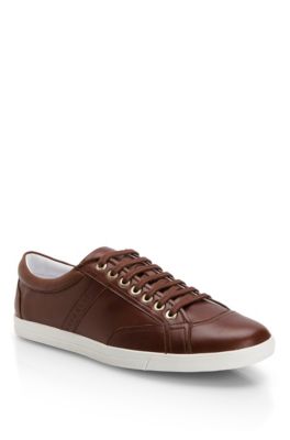 Leather 'Phoet' Sneaker, Medium Brown