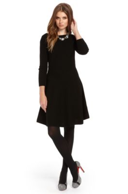 Flared Skirt Wool Silk 'Sussie' Dress