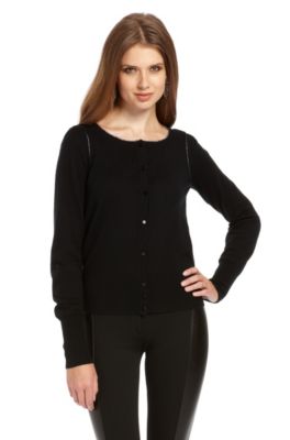 Boat Neck Cashmere Blend 'Sellia' Knit Cardigan