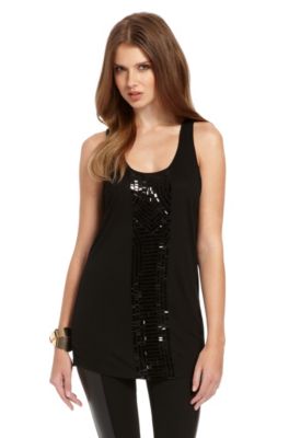 Sequined Viscose 'Dasea' Tank Top