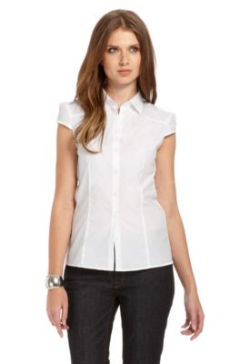 Slim Fit Stretch Cotton 'Eponie' Blouse