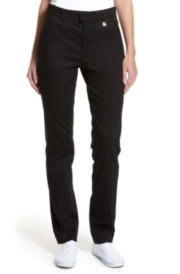 Stretch-Cotton 'Hila' Pant, Black