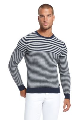 Crew Neck Striped &lsquo;Gideonn&rsquo; Sweater