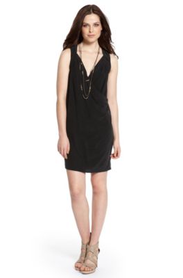 Draped Silk &lsquo;Achrista&rsquo; Wrap Dress