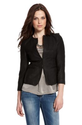 Kid Leather 'Jalove' Jacket, Black