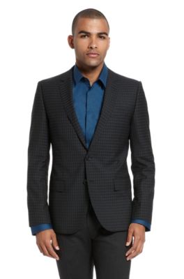 Slim Fit Wool &lsquo;Aikos1&rsquo; Sport Coat, Charcoal