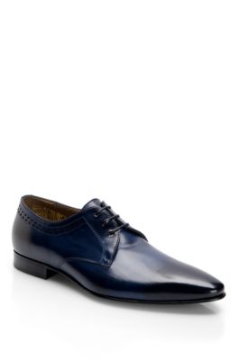 Ombr&eacute; Leather Lace-Up &lsquo;Prinser&rsquo; Dress Shoe, Navy