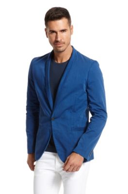 Slim Fit Lightweight Cotton &lsquo;Alwano-D&rsquo; Sport Coat, Bright Blue