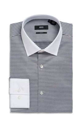 Slim Fit Spread Collar 'Jonne' Dress Shirt