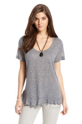 Knitted Jersey 'Tianny' Top, Dark Blue