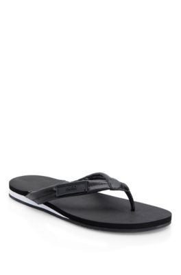 Leather 'Thaco' Sandal, Black