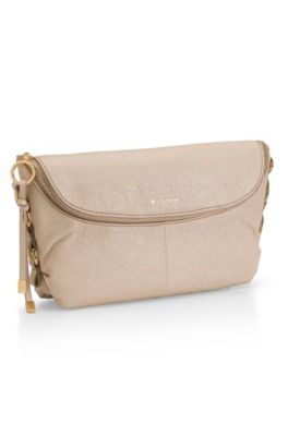 Front Flap Leather Shoulder &rsquo;Agathe&rsquo; Bag