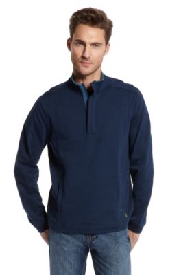 High Collar 'Sondrio 30' Sweatshirt, Open Blue