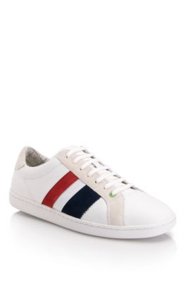 Suede And Leather 'Perrys' Sneaker, White