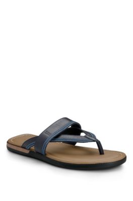 Leather 'Mellero' Sandal, Navy