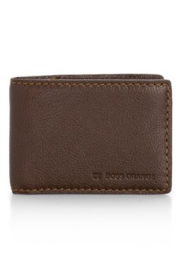 Leather 'Darki' Wallet, Dark Brown
