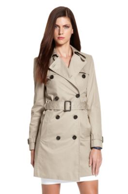 Cotton-Blend 'Mihala' Trench Coat, Dark Beige