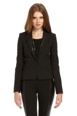 Two Button Stretch Wool 'Afina' Blazer