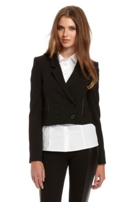 Four Button Stretch Wool 'Allisi' Blazer