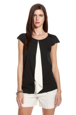 Ruffled Silk-blend 'Cemona-1' Blouse