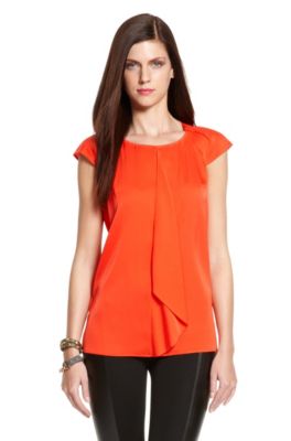 Ruffled Silk-blend 'Cemona-1' Blouse