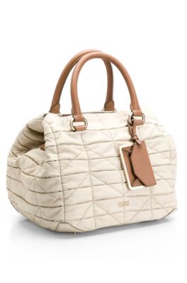 Top Handle Quilted Leather Satchel &lsquo;Myrina&rsquo; Bag