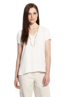 Asymmetric Crepe 'Icel' Top