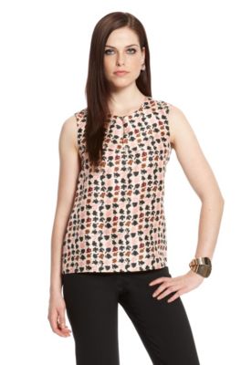 Printed Silk 'Iena1' Blouse