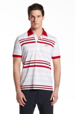 Slim Fit Striped 'Paule' Polo Shirt