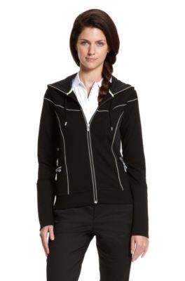 Contrast-Stitching 'Samilina' Jacket, Black