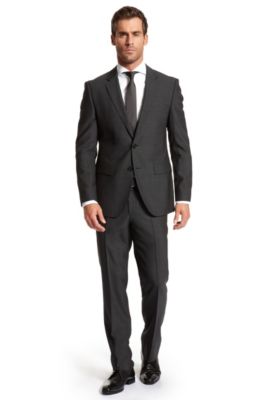 Modern Fit Two Button 'Hour/Sharp' Suit, Dark Grey
