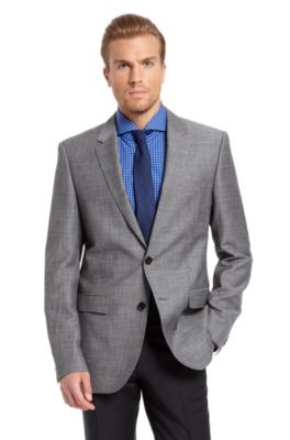 Modern Fit Wool and Linen &lsquo;The James3&rsquo; Sport Coat, Dark Grey